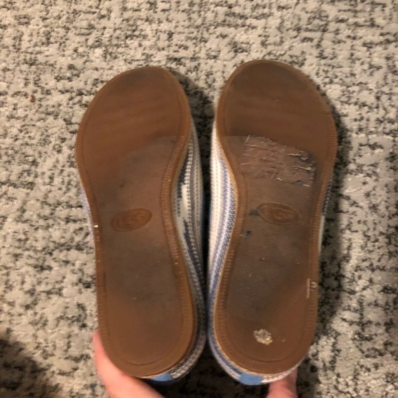 Ugg Marleigh Serape Genuine Lamb Fur Multicolored Sandal Size 8 - Picture 8 of 9